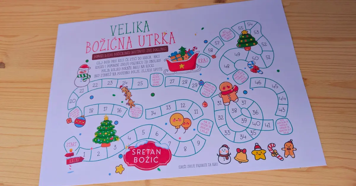 Božićna Društvena Igra - Velika Božićna Utrka